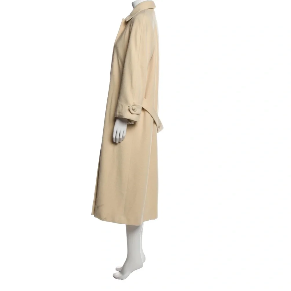 Rare Find Vintage Bonwit Teller Regency Cashmere Wool Coat Cream Size Large - Picture 3 of 5